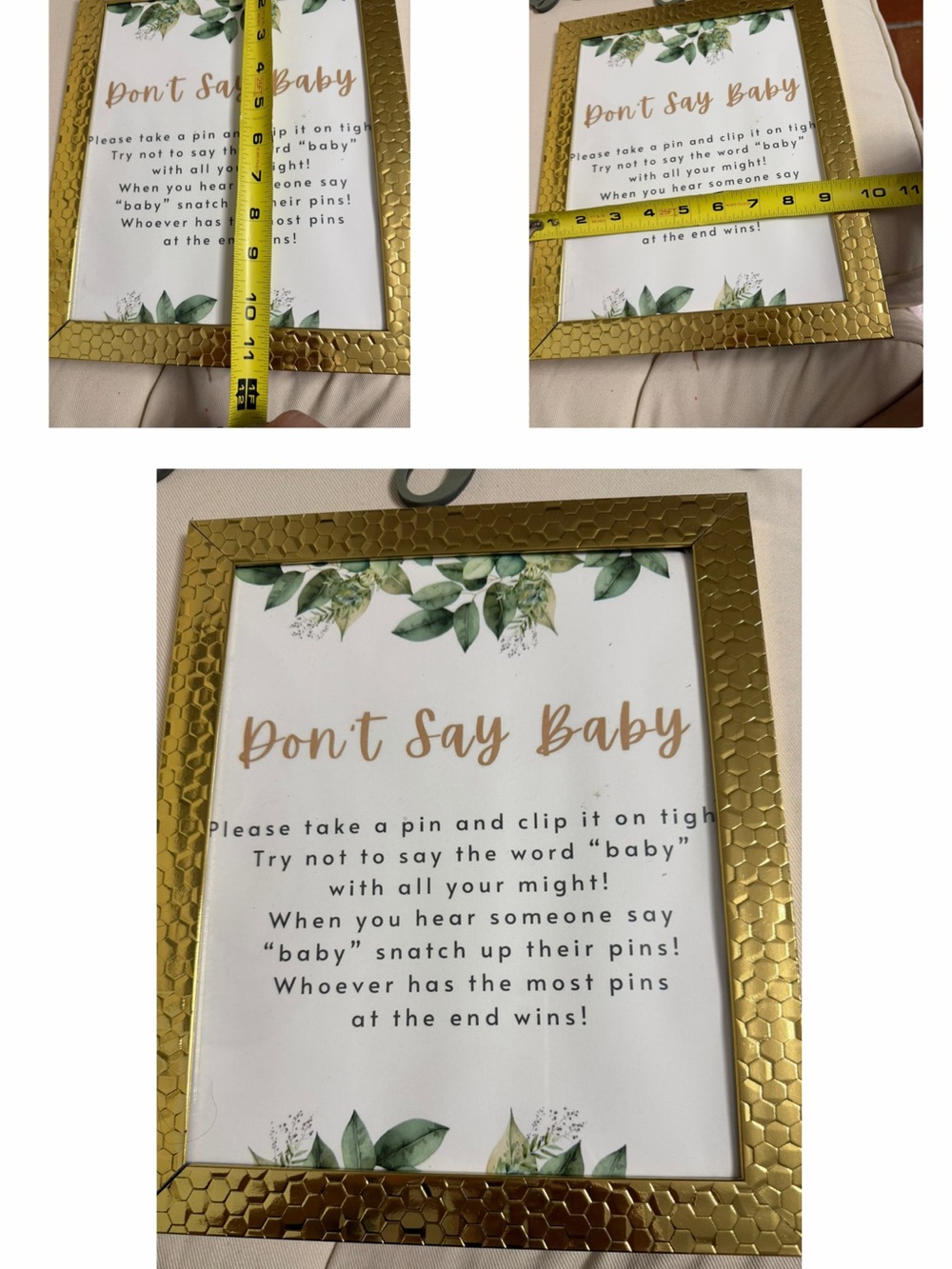 Oh Baby Floral Baby Shower Decorations and Games - Picture 5 of 7